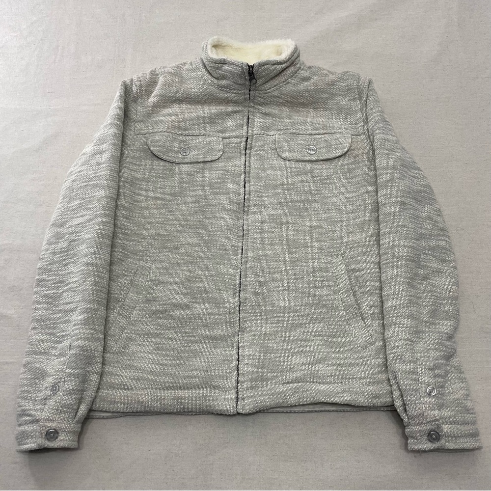 Carbon2Cobalt Women's Snow Dune Sherpa Lined Shirt-jacket Full Zip Pockets Sz M